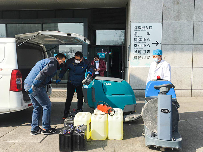 山大齐鲁医院使用坦力清洁设备